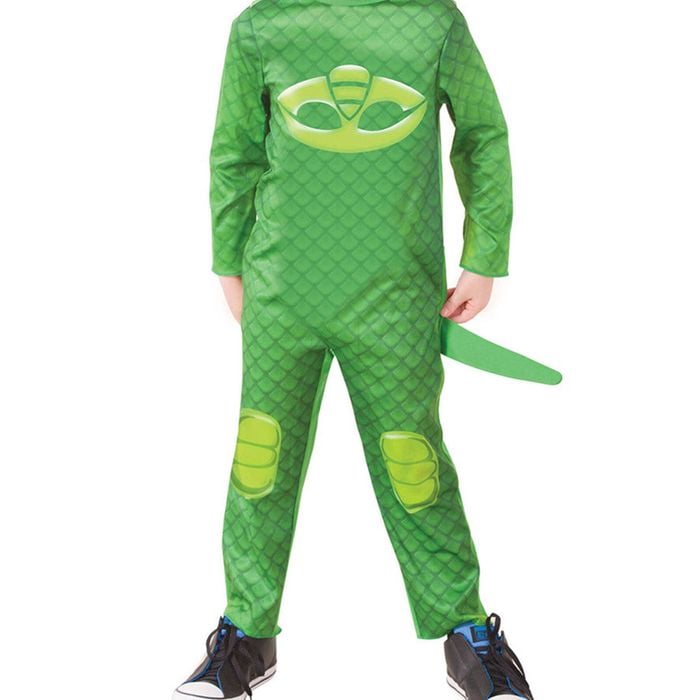 Pj Masks Boys Green Gekko Character Costume - 3-5