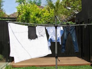 Grey rotary clothesline - Outdoors - Medium