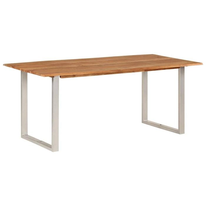 vidaXL Dining Table 180x90x76 cm Dinner Eating Log Table