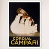 Galrie Stunning Campari Polar Bear Vintage Poster by Leonetto Cappiello - Art Deco, White Frame, A0 84 x 119cm (33 x 47inch)