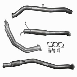 Ignite Exhausts Turbo Back For Nissan D22 Navara 3l 3" No Cat With Hotdog Raw Aluminised Steel