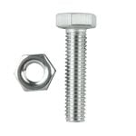 Pinnacle M6 x 25mm Stainless Steel Hex Bolt And Nut - 10 Pack