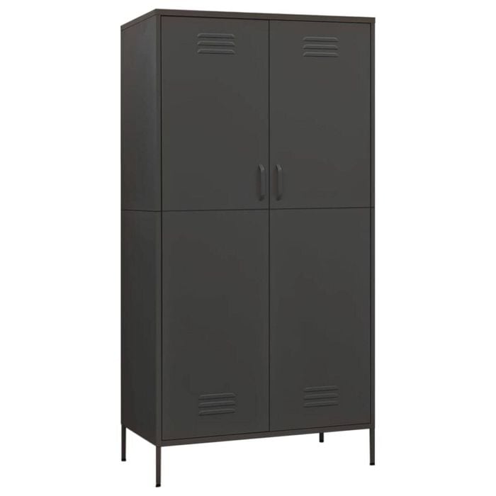 vidaXL Wardrobe Anthracite 90x50x180 cm