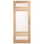 Corinthian Moda Translucent Glass White Oak Internal Door AMODG12 - 920mm x 2040mm x 35mm