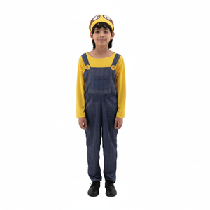 More Than Party Kids Costume Unisex Blue & Yellow Design X Large 140x62cm