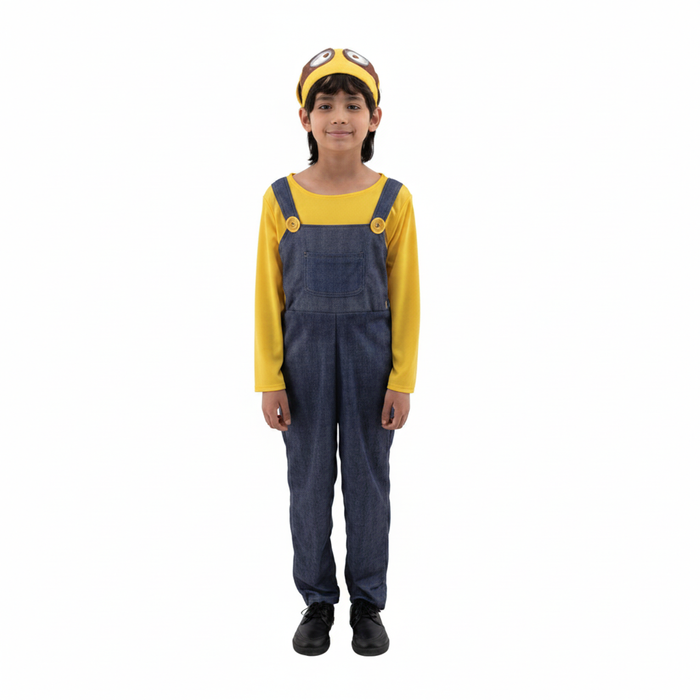 More Than Party Kids Costume Unisex Blue & Yellow Design X Large 140x62cm