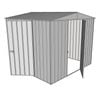 Build-a-Shed 2.3 x 2.3 x 2.3m Dual Hinged Door Shed - Zinc