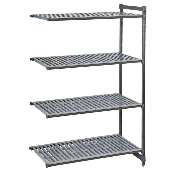 Cambro Camshelving Basics Plus 4 Tier Shelving Add On Unit 1830x915x540mm Storage Rack Kitchen Pantry Organization