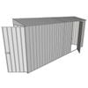 Build-a-Shed 0.8 x 4.5 x 2m Skillion Single Hinged Side Door Shed - Zinc