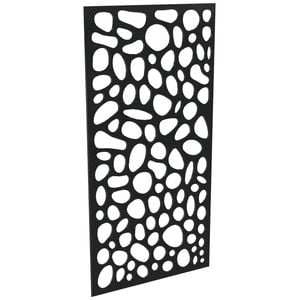 ProtectorAl 300-1200 x 1201-2400mm Gloss Black/Satin Black Riverstone Unframed Composite Deco Panel