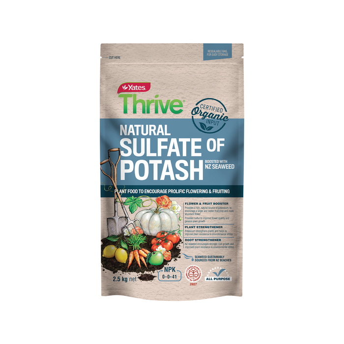 Yates Thrive 2.5kg Certified Organic Natural Sulfate Of Potash