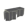Build-a-Shed 1.5 x 5.2 x 2.0m Skillion Double Plus Double Hinged Side Doors Shed - Grey