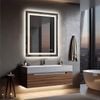 Oakory 70x90cm Rectangular Led Smart Bathroom Mirror Front And Backlit Anti-fog Dimmable