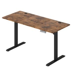 Levede 140x60cm Ajustable Electric Standing Desk - Vintage Oak