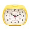 Leni Retro-Inspired Analogue Bedside Table/Desk Alarm Clock 9x11x6cm Lemon