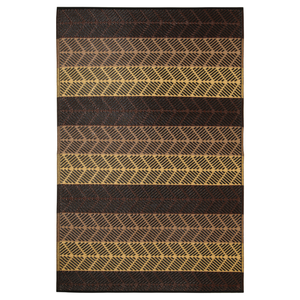 Fab Habitat 180x270cm  Chestnut And Walnut Brown Seattle African Recycled Plastic Outdoor Rug