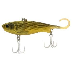 95mm Zerek Fish Trap Soft Vibe Lure - Col GH - Gold Herring - Sinking Crankbait Fishing Lure
