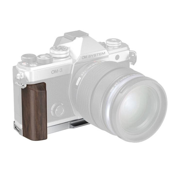 SmallRig L-Shaped Mount Plate with Wooden Handle for OM SYSTEM OM-3 5563