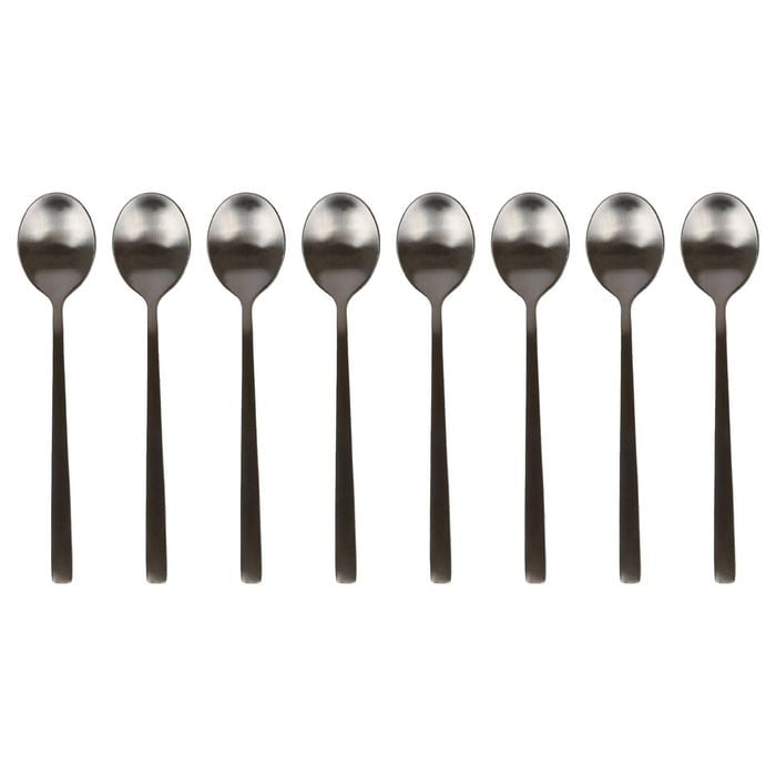 Argon Tableware Stainless Steel Teaspoons - 14.5cm - 4x Durable Rust Resistant Stainless Steel Dishwasher Safe Flatware Set