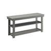 Sarantino Maeve Shoe Storage Bench - Grey