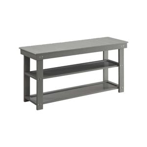 Sarantino Maeve Shoe Storage Bench - Grey