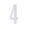 Sandleford 175mm White Self Adhesive Wheelie Bin Number 4