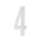 Sandleford 175mm White Self Adhesive Wheelie Bin Number 4