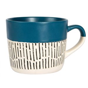 Nicola Spring Dipped Dash Stoneware Coffee Mug - 450ml