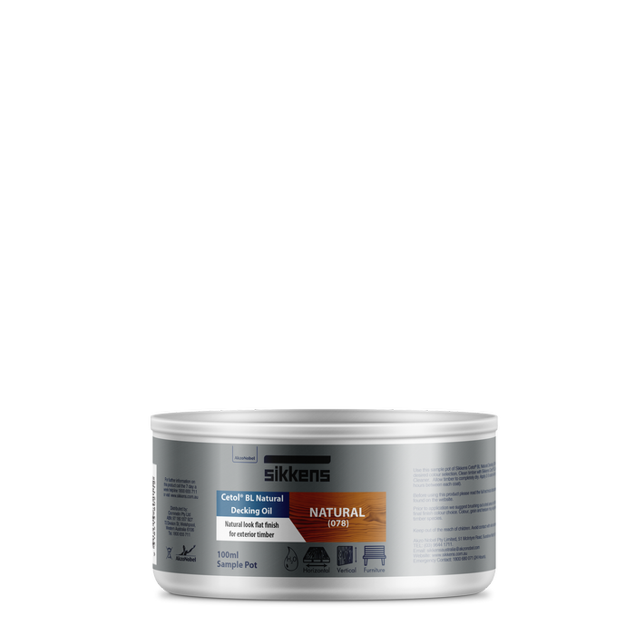 Sikkens Cetol BL Natural Deck Oil - Natural 100ml
