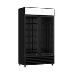 Thermaster Large Two Glass Door Colourbond Upright Drink Fridge - LG-1200BP