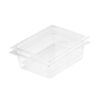 SOGA 1/2 GN Polycarbonate Food Pan 150mm Clear 2 Pack