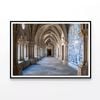 Stone Hallway with Columns  Print 100% Australian Made 120x90cm  (Poster)