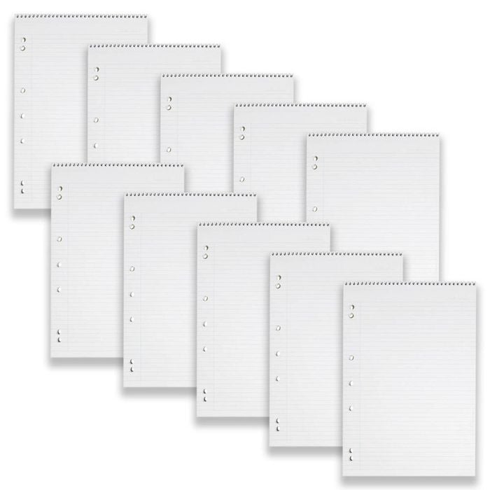 10pc Spirax 905 Lecture Pad A4 Notebook School/writing 7mm Ruled 140pgs Yellow