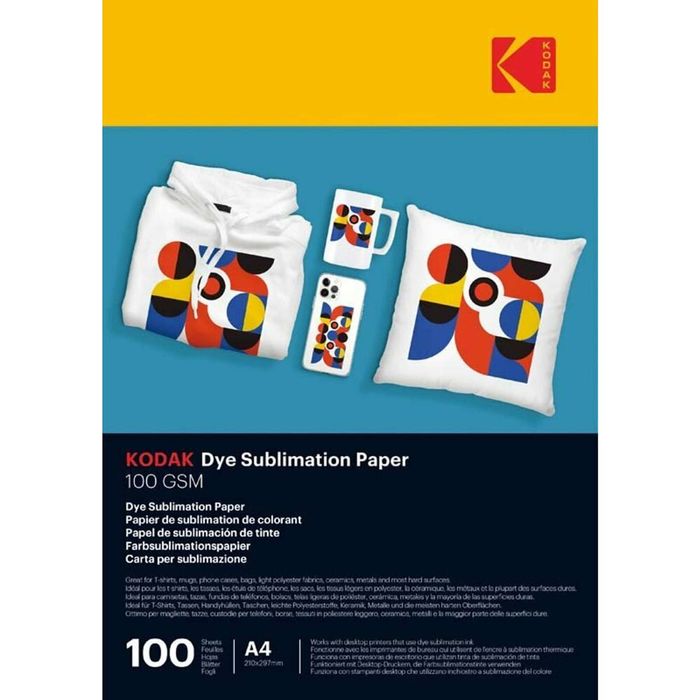 Kodak Dye Premium Sublimation Paper 100GSM A4 100 Sheets