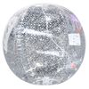 Summer Club 90cm Silver Sparkle Beach Ball with Sprinkler