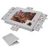 Provecta 1000 Piece Jigsaw Puzzle Board with 6 Drawers Felt Sorting Table Portable Storage Light Grey Puzzle Mat
