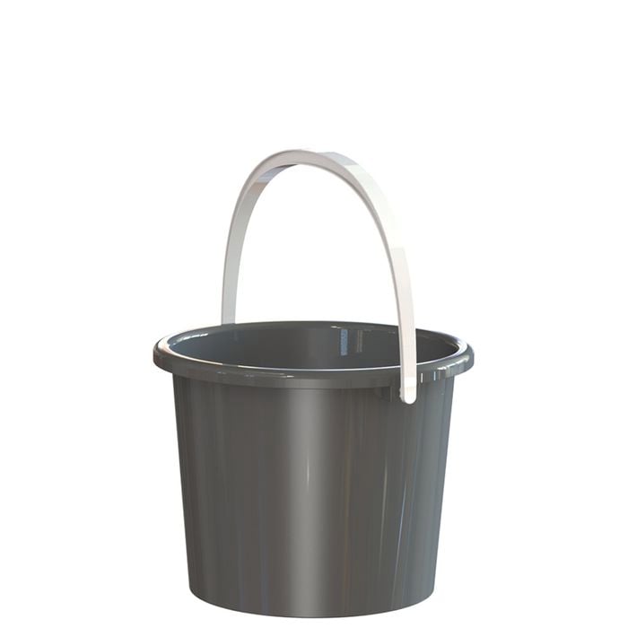 HomeLeisure 3L Charcoal Plastic Bucket