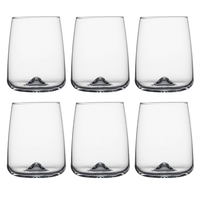 6pc Ecology Ida Stemless Wine Drinking Glasses 430ml