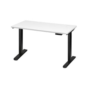 Oikiture Electric Standing Desk Single Motor 1.5m White Tabletop