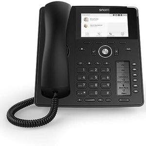 Snom D785 Ip Phone, Smartscreen, 12 Sip Identities, Bluetooth, Usb, 48 Self-labelling Keys, Hd Audio Quality