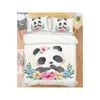 3D Cartoon Panda Flower 95 Bed Pillowcases Quilt Queen Size