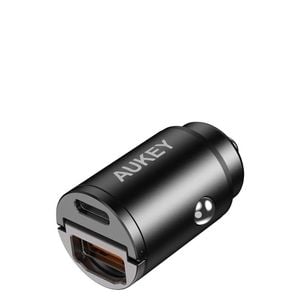 AUKEY CC-A3 Nano Dual-Port Car Charger 30W USB-C PD and USB-A
