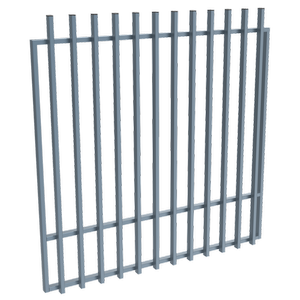ProtectorAl 1201-1500W x 1500H Deep Ocean Aluminium Batten Garden Gate