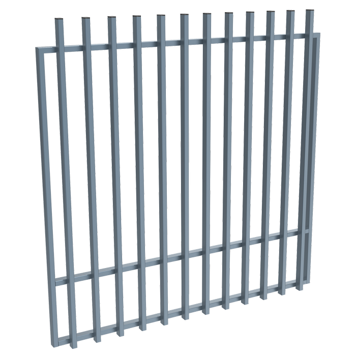 ProtectorAl 1201-1500W x 1500H Deep Ocean Aluminium Batten Garden Gate