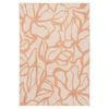 Loopsie-320cm X 230cm-anerley Printed Coral And Cream Washable Rug