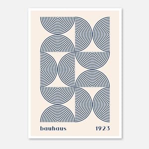 Galrie Bauhaus 1923 Geometric Art Print - Modern Minimalist Wall Decor, Poster Only, 70 x 100cm (28 x 40inch)