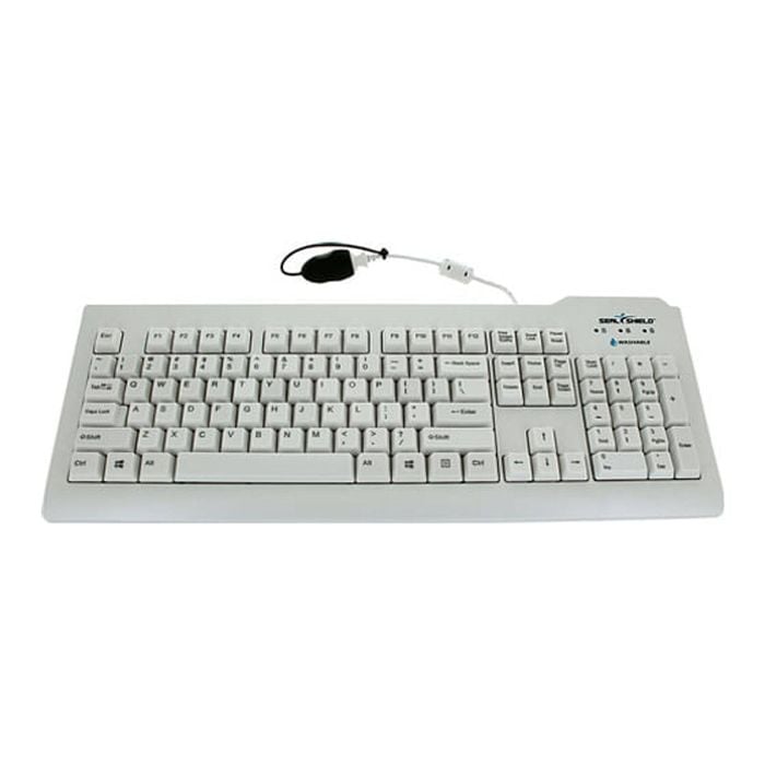 Seal Shield Silver Keyboard Usb Us English White [sswksv207g]