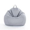 Catzon Bean Bag Chair Cover (No Filler) Linen Washable-Grey(S)