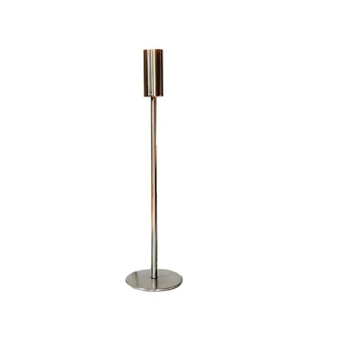 Ssh Collection Ava 50cm Tall Single Candle Stand - Nickel