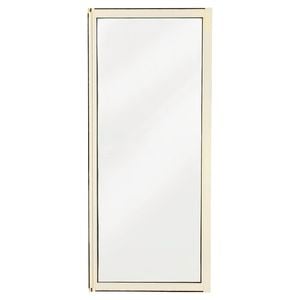 Hartman 2145 x 900mm Sliding Door Sidelight Fixed Aluminium Polar White Birch DG Glass